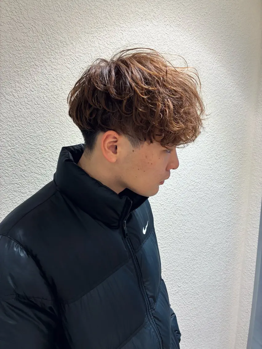 パーマ メンズ カット パーマ トリートメント 新規再来率No.1 金山/メンズパーマのヘアスタイル