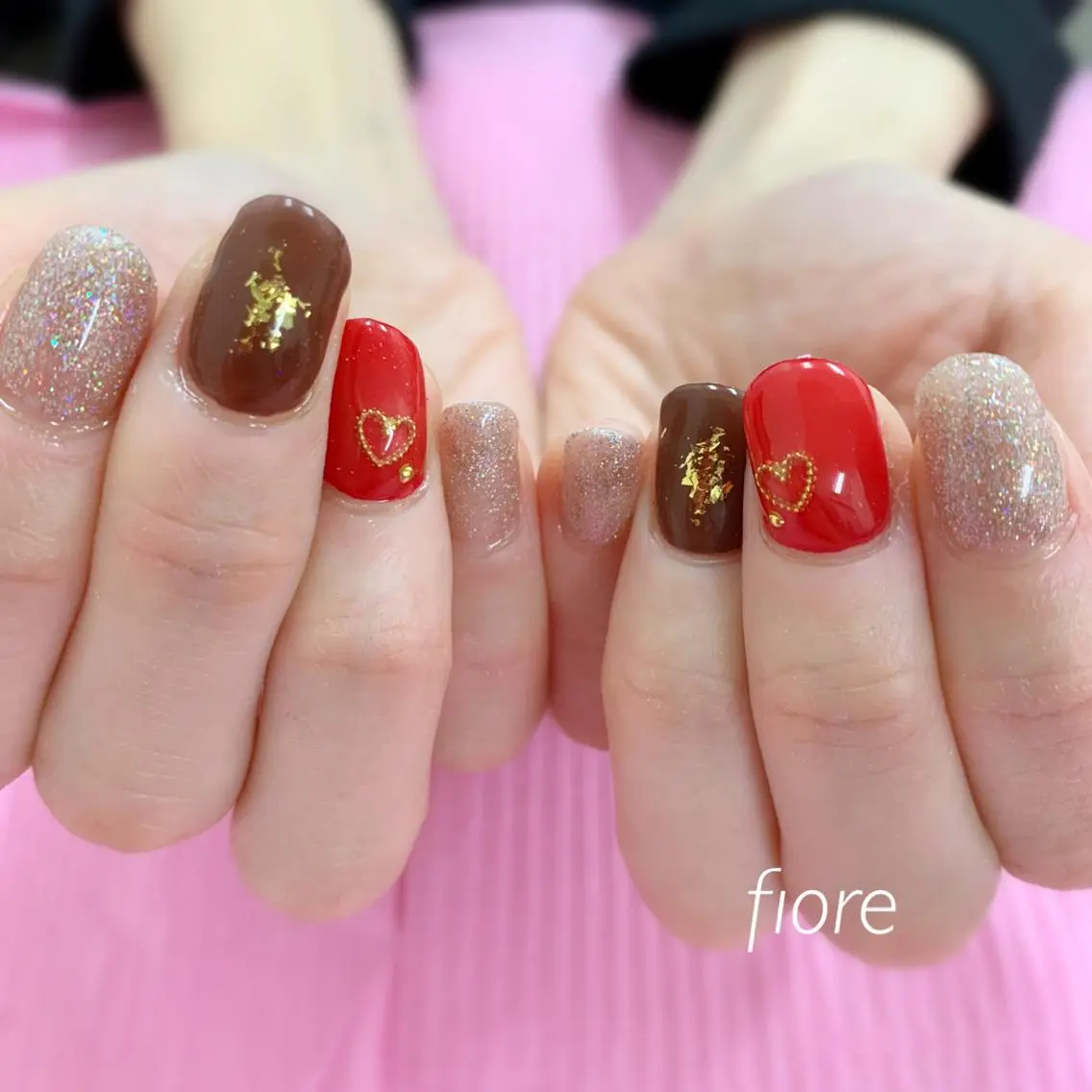 ネイル バレンタイン fiore みゆきのネイルデザイン
