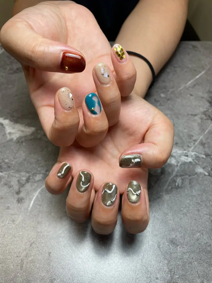 ネイル ハンドネイル nail salon 3🌞越谷のネイルデザイン