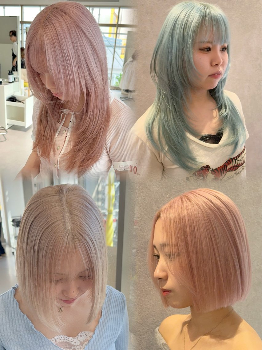 ミディアム ヘアカラー ブリーチなしカラー/ 艶カラー/キムラユイのヘアスタイル