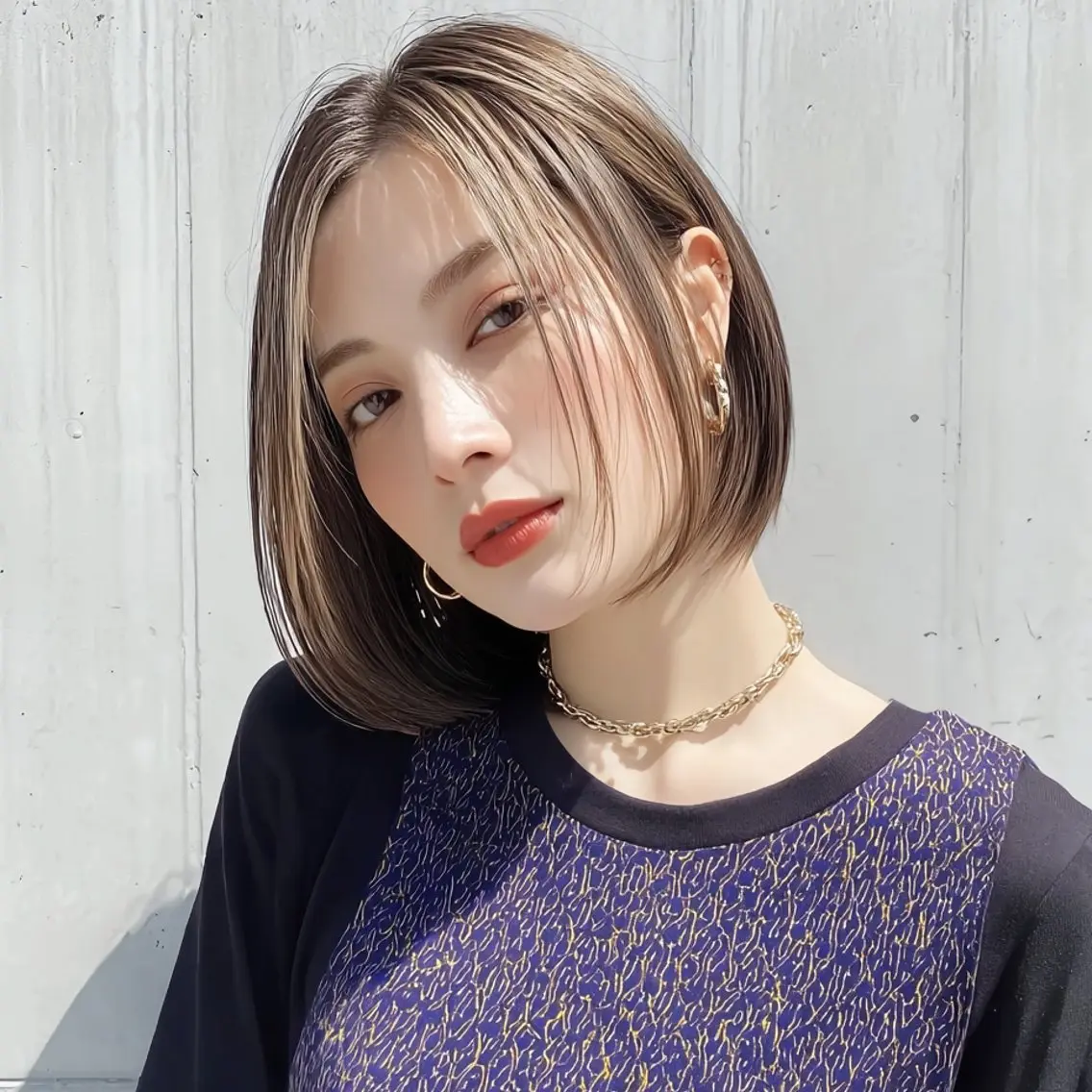 ブリーチ毛対応酸性ストレート｜やさしく艶仕上げ✨の写真