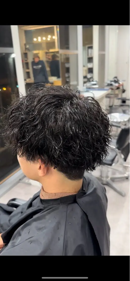 パーマ メンズ カット パーマ 【メンズパーマ】比嘉 啓人のヘアスタイル