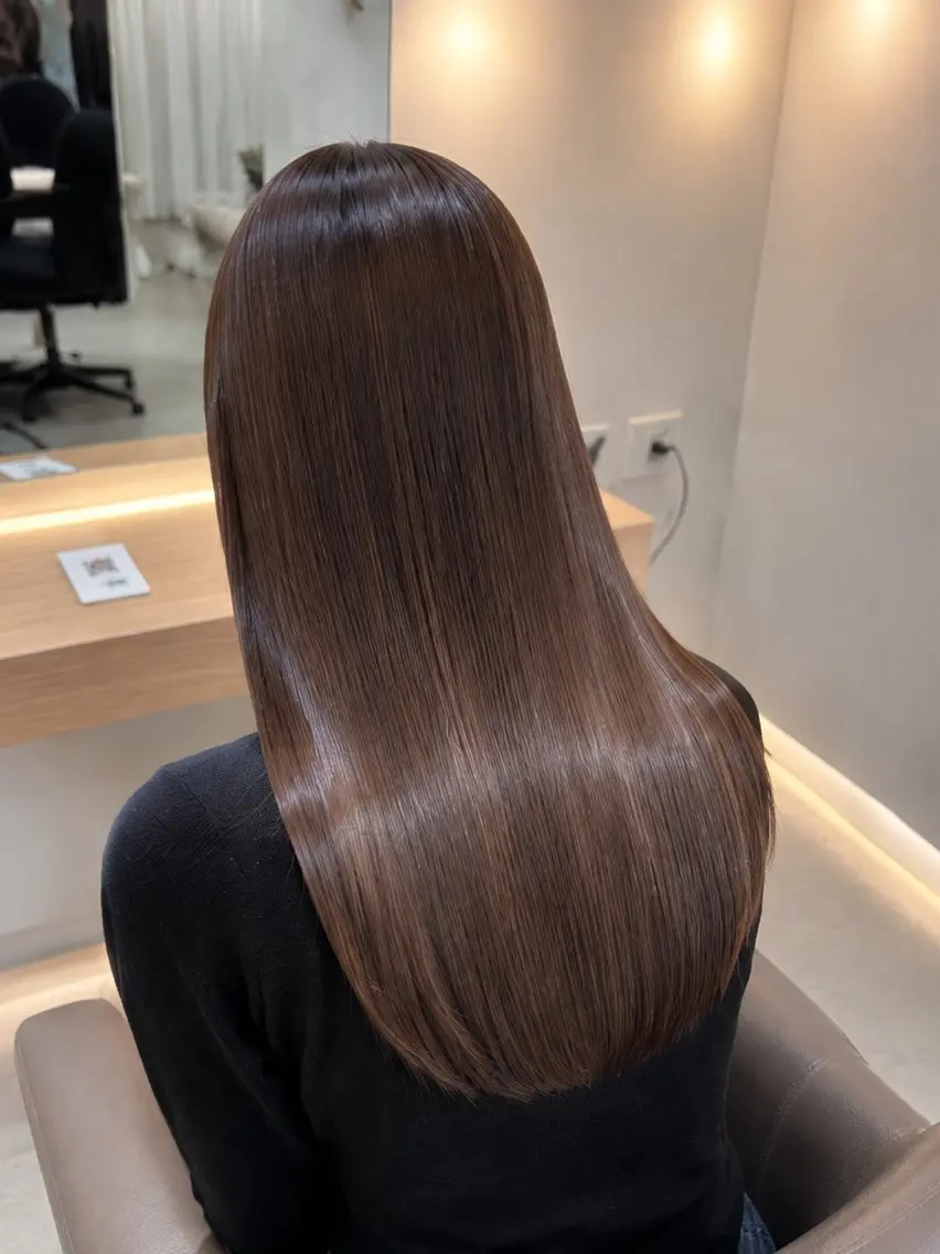 ロング カラー 縮毛矯正 トリートメント 𝐑𝐲𝐮𝐤𝐢 【店長】ALEAPのヘアスタイル