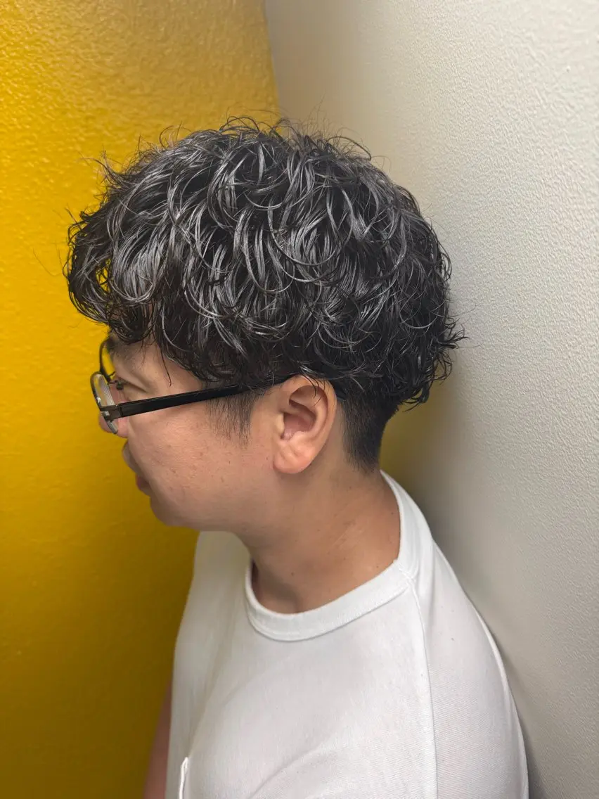 パーマ メンズ カット パーマ カ ズ サ ✴︎のヘアスタイル