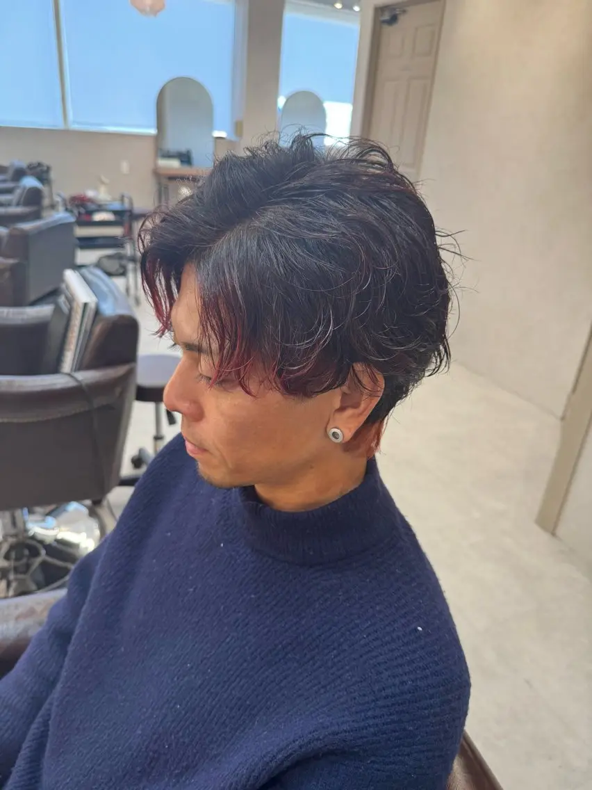 カラー メンズ カット ヘアカラー トリートメント AKI 🐉のヘアスタイル