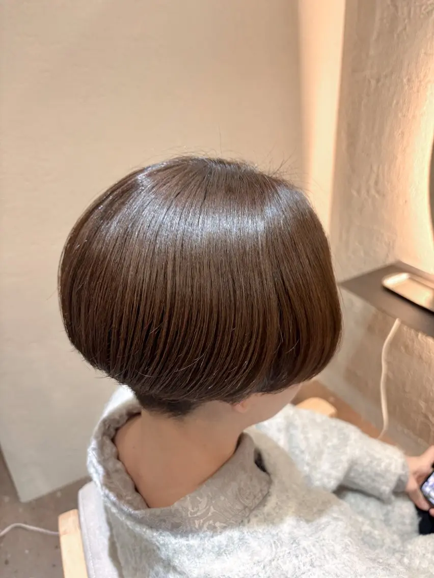 ショート アッシュ mit セン北のヘアスタイル