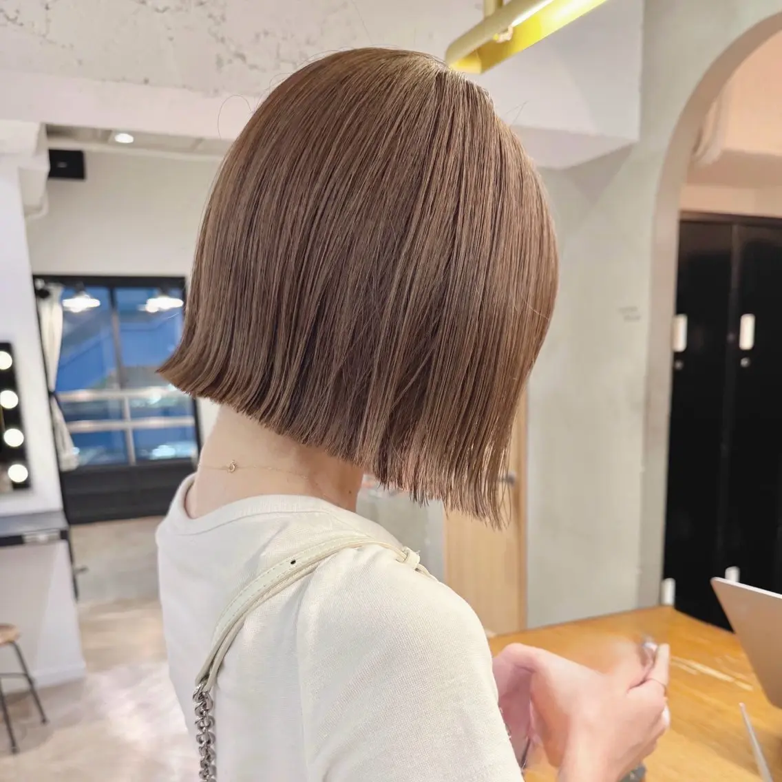 【平日限定】似合わせカット+透明感カラー+美髪トリートメント🌟 ボブ/ハッシュカット/フェイスレイヤー/韓国風の写真