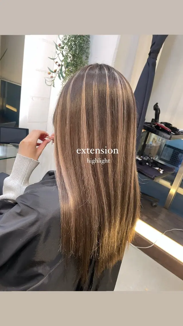 ヘアカラー エクステ 💗ROSEL／ KUREA💗のヘアスタイル