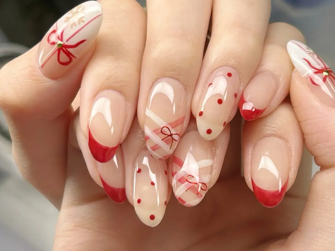 ネイル アートネイル チークネイル 成人式 入学式 長さ出し ハンドネイル Lino Nailのネイルデザイン