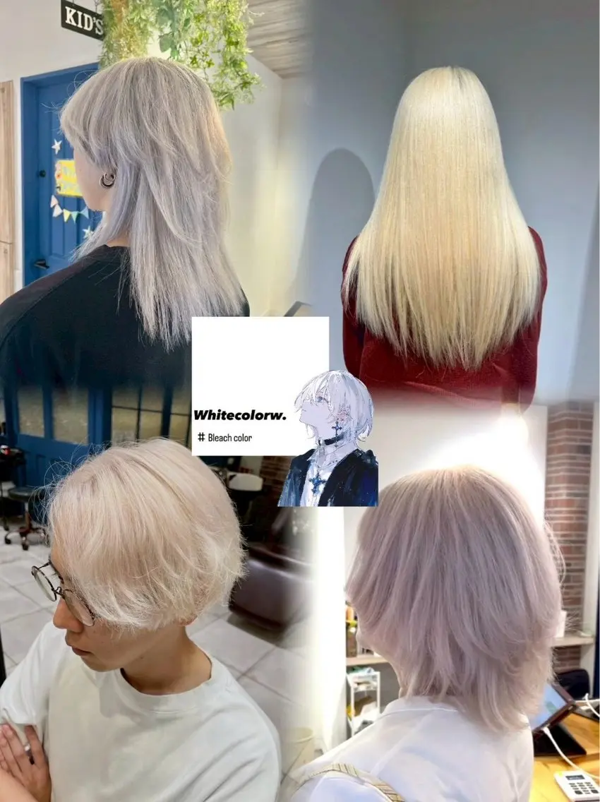 ミディアム カラー ブロンド ヘアカラー ✨ カラーリストひろき✨のヘアスタイル
