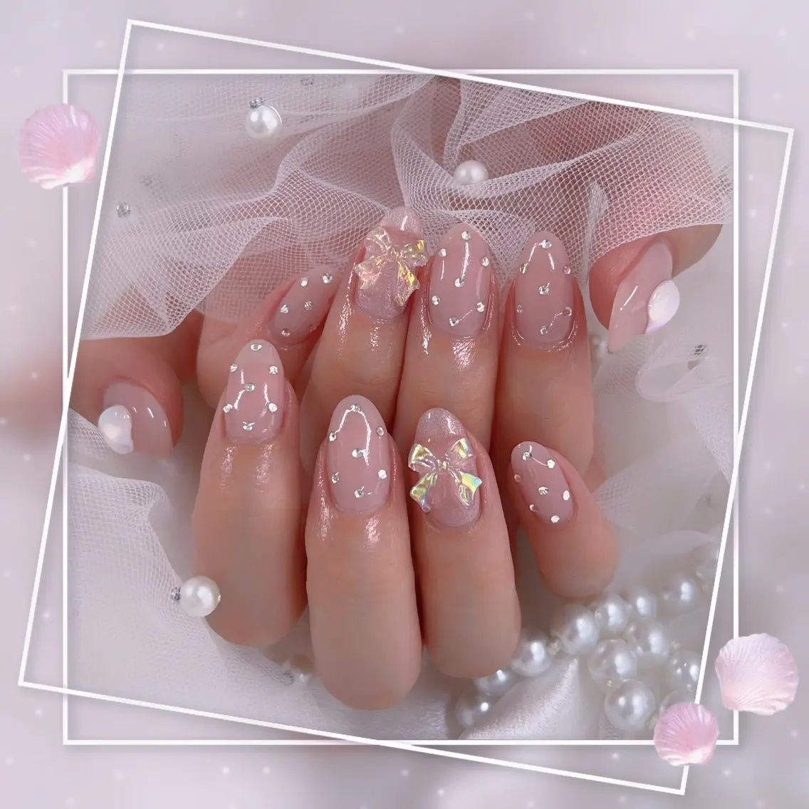 ネイル グラデーション マグネットネイル ピンク ワンホンネイル Chill Nailsalonのネイルデザイン
