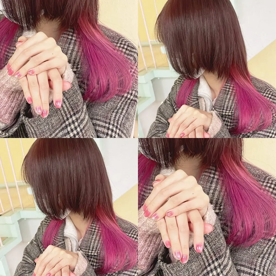 カラー ヘアカラー トリートメント 渋谷:インナーカラー ／🍒エリカ🍒のヘアスタイル