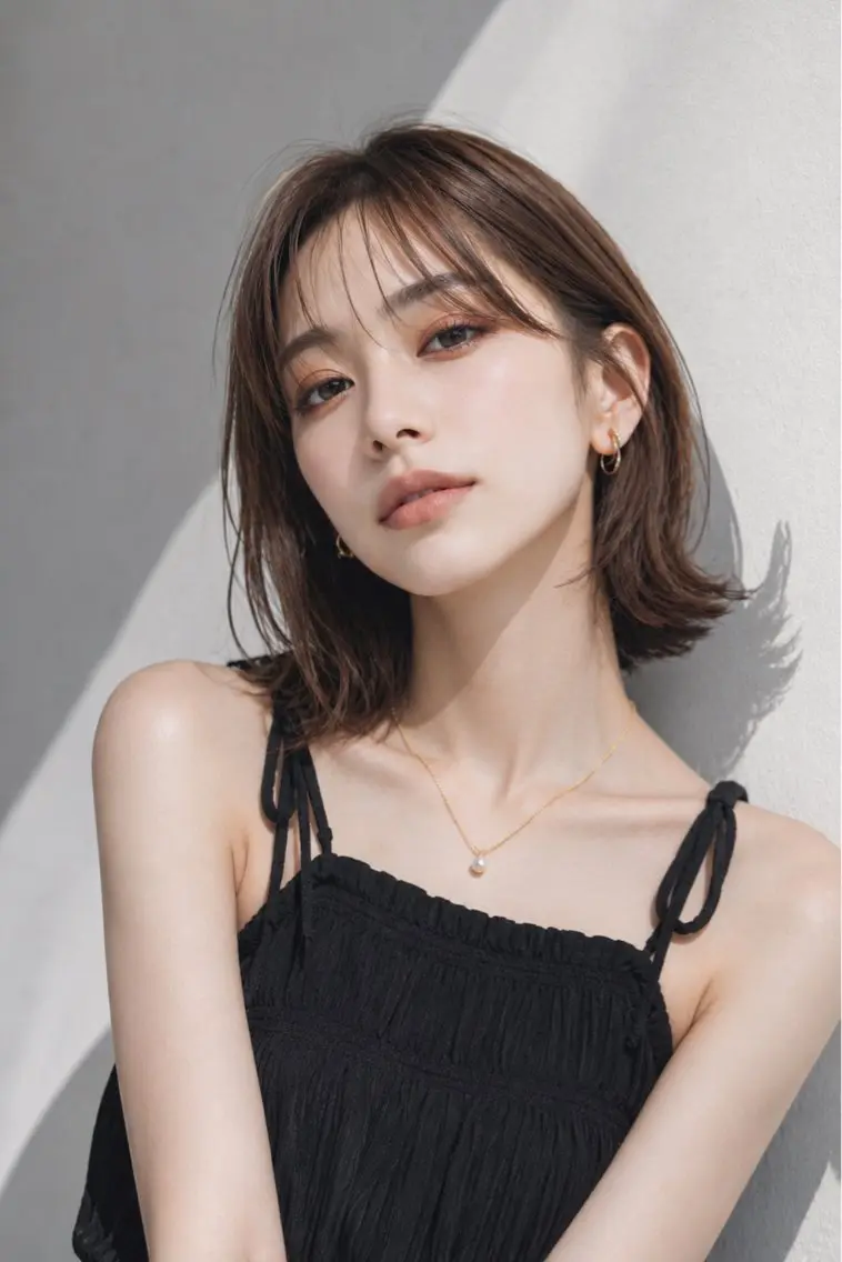 ショート カラー アディクシーカラー ベージュカラー ブリーチ 透明感カラー ブリーチなしカラー カット ヘアカラー トリートメント 田村和範/似合わせ カラー/髪質改善のヘアスタイル