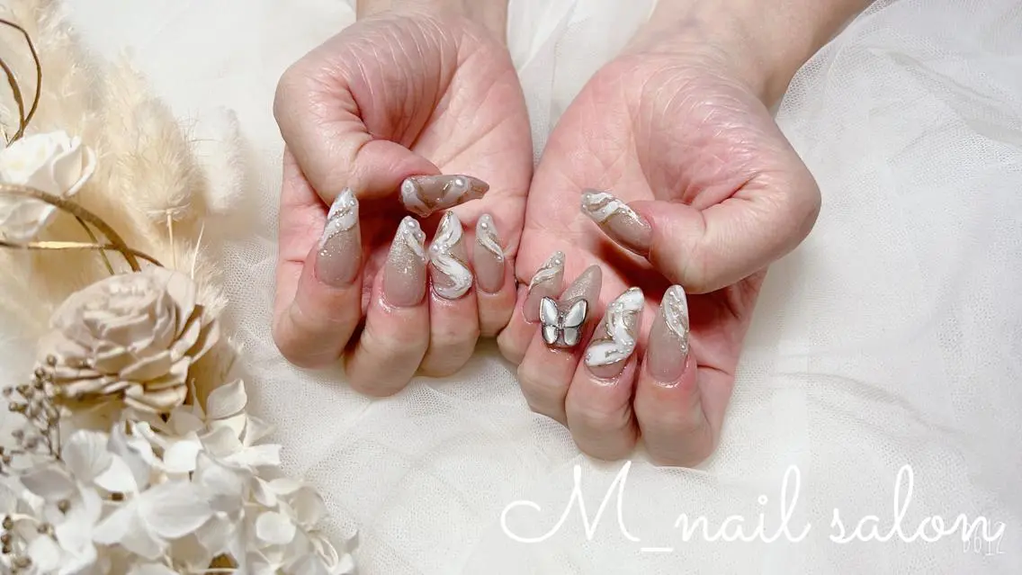 ネイル スカルプネイル M_ nail salonのネイルデザイン