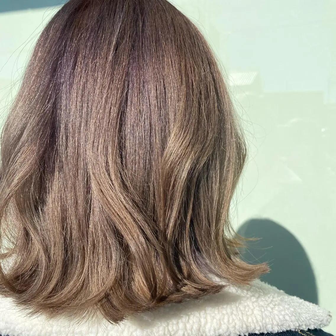 ミディアム カラー ブリーチ . あゆみのヘアスタイル