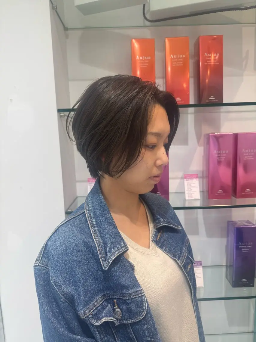 ショート ショートボブ ボブ ショートヘア 市川 翔大のヘアスタイル