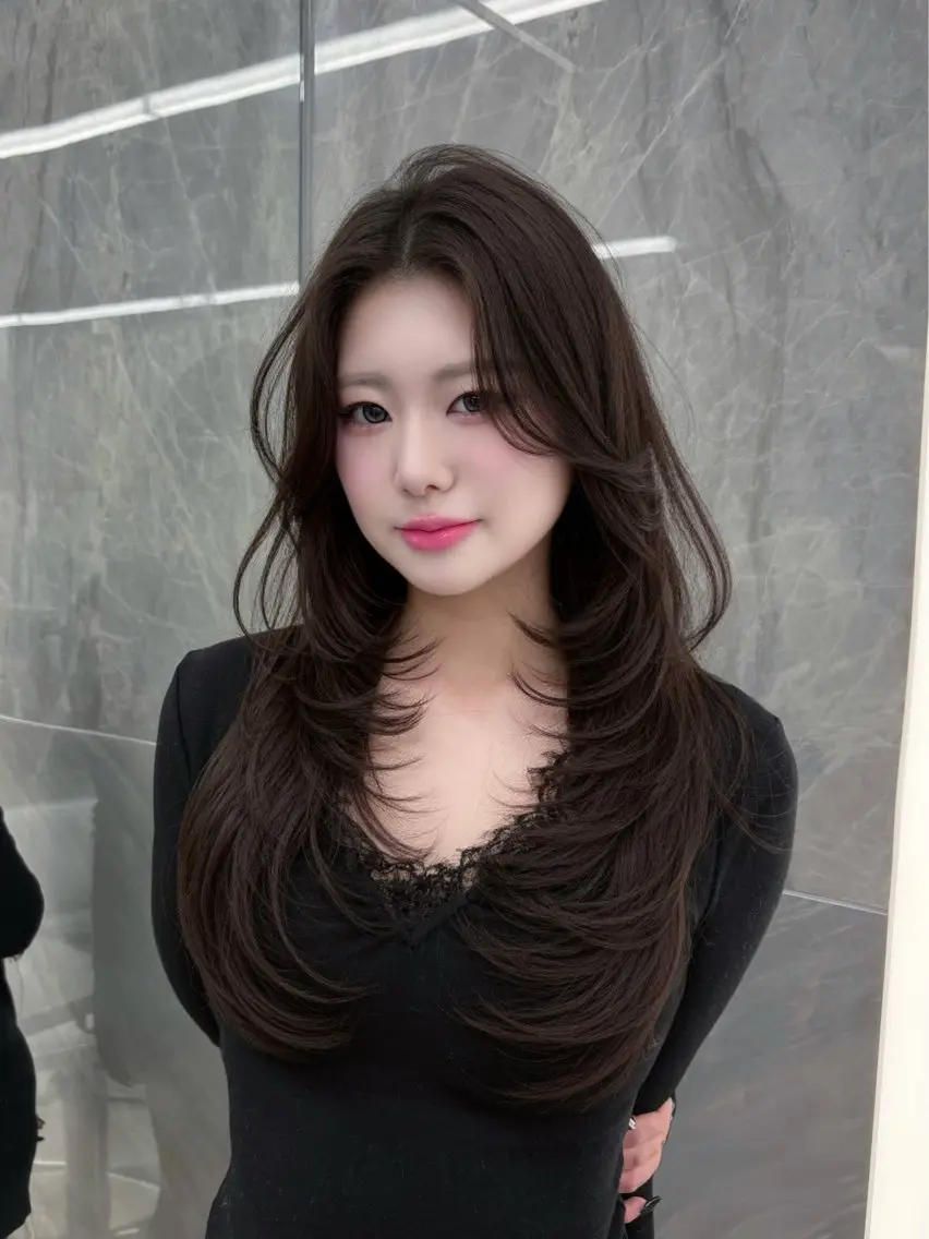 ロング ⛓ワンホンレイヤー 🥀🖤/あいりのヘアスタイル
