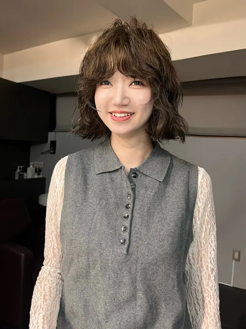 ショート 渋谷ショート、パーマ 美容師vain はるのヘアスタイル