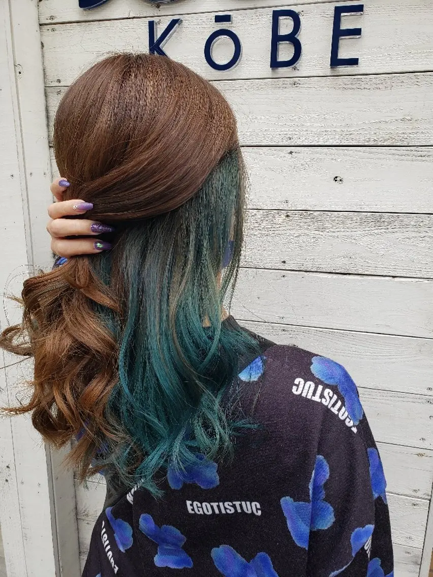 ロング カラー ダブルカラーモデル☆ SHUNYAのヘアスタイル