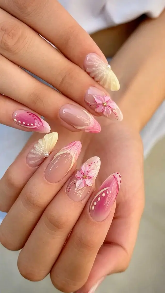ネイル フレンチネイル キラキラネイル 韓国ネイル シンプルネイル ワンホンネイル MEI Nailのネイルデザイン