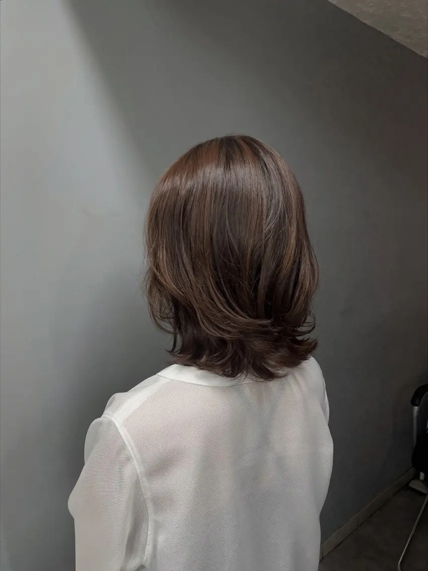 ミディアム パーマ ミディアムパーマ 🩶Nemoto Saki🩶のヘアスタイル