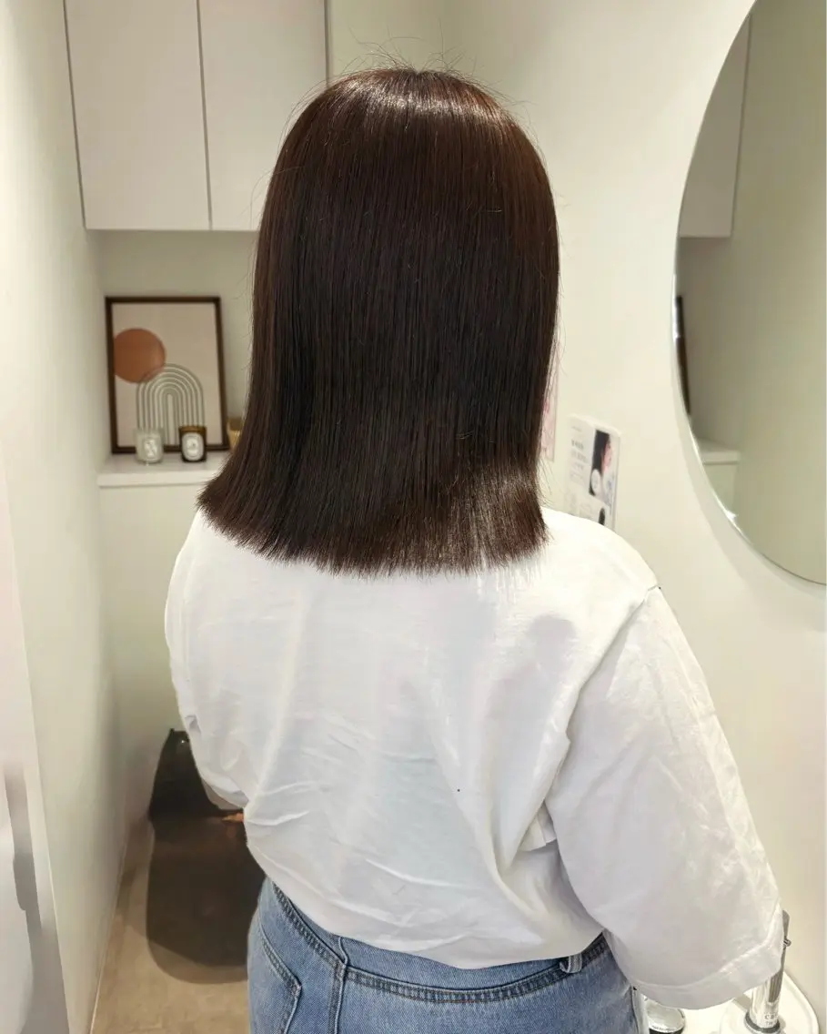 ミディアム カラー ブラウンカラー くすみブラウン ヘアカラー 透明感カラー🫧 nanohaのヘアスタイル