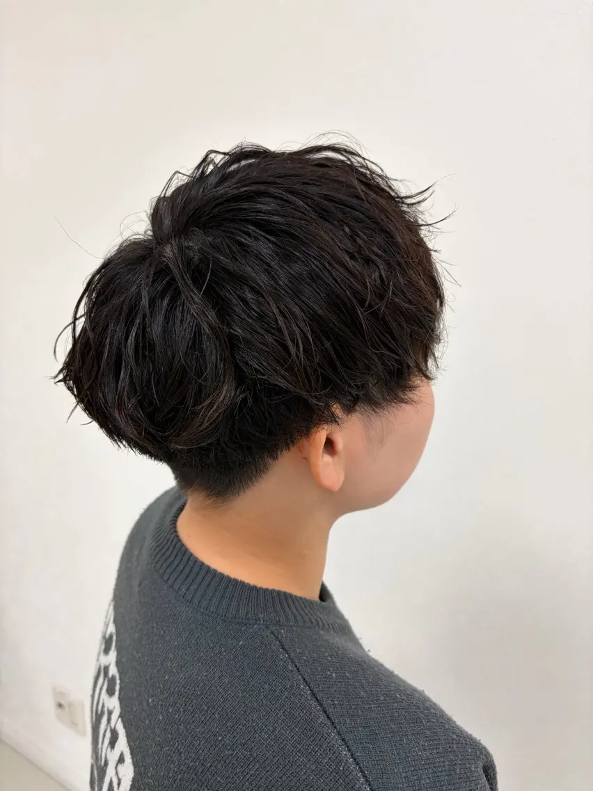 パーマ 艶カラー✨レイヤー/ メンズカット田中佑季のヘアスタイル