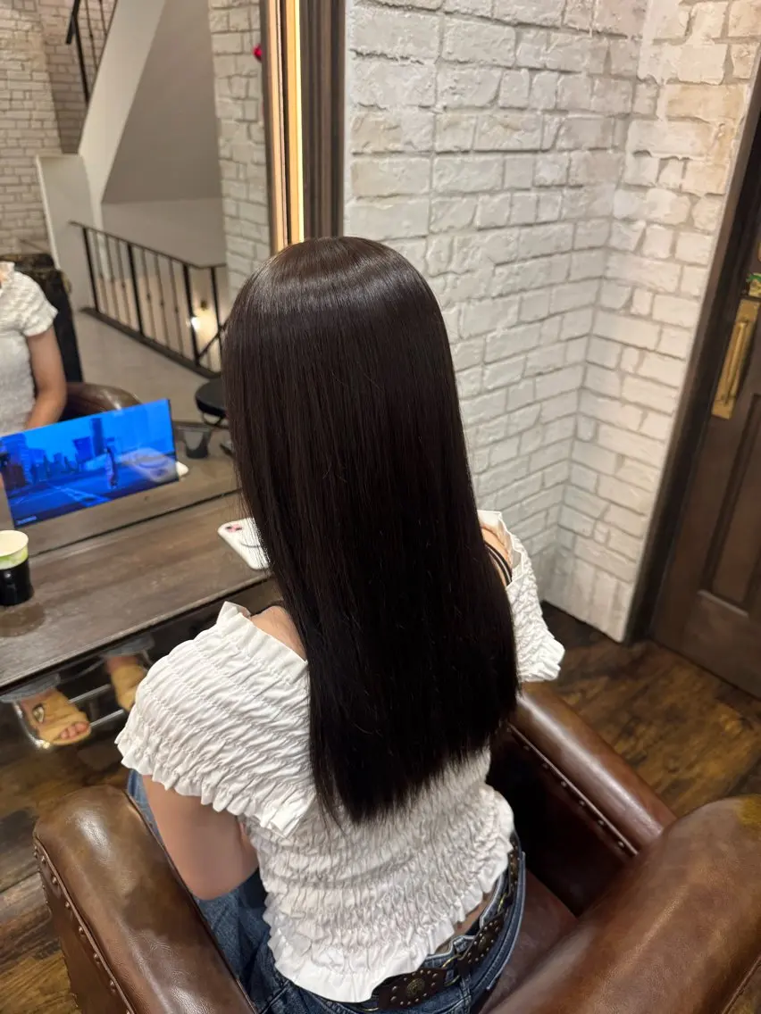 カラー オリーブカラー ヘアカラー Luce川崎 sayaのヘアスタイル