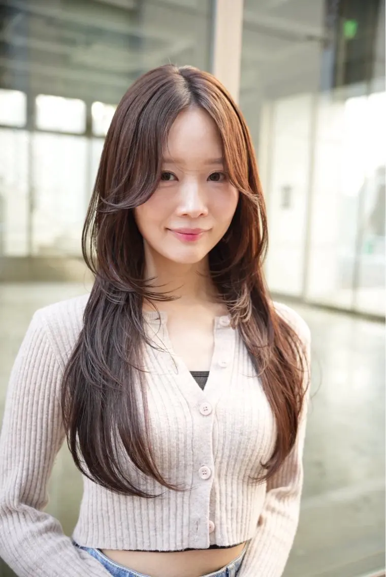 ロング ヘアカラー トリートメント 🖱️透明感カラー ×髪質改善Rikyuのヘアスタイル