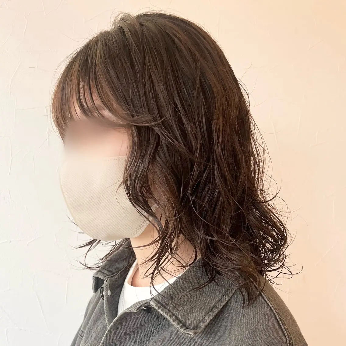 パーマ ハイトーン/韓国 ヘア momo˚✧₊のヘアスタイル