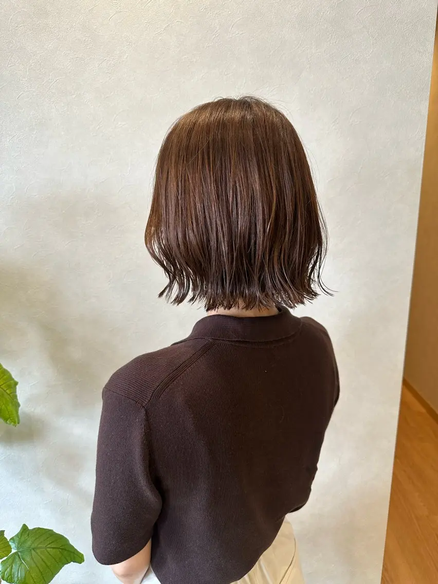ミディアム ボブ カット ヘッドスパ sugiyama noaのヘアスタイル