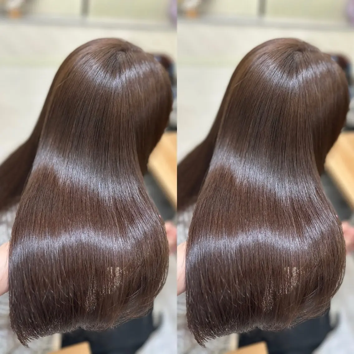 ロング カラー 髪質改善🩵縮毛矯正 代々木/木下のヘアスタイル