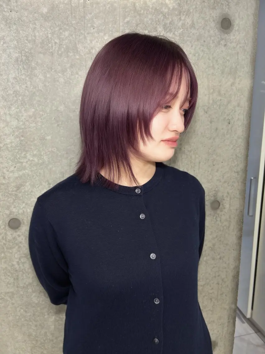 カラー ブリーチ カット ヘアカラー ️💜akari💜 ハイトーン/レイヤーのヘアスタイル