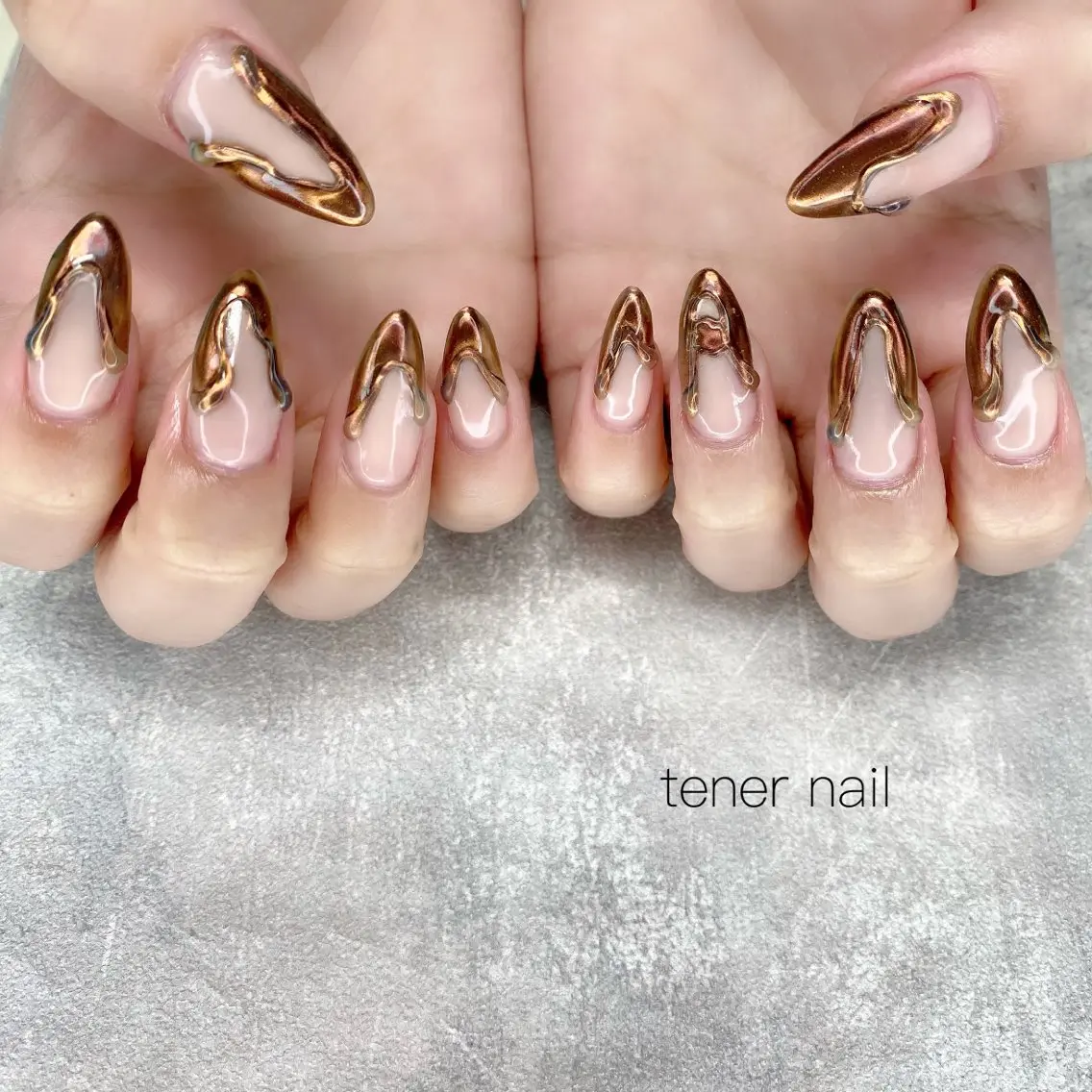 ネイル フレンチネイル ハンドネイル テネルネイル tener nailのネイルデザイン