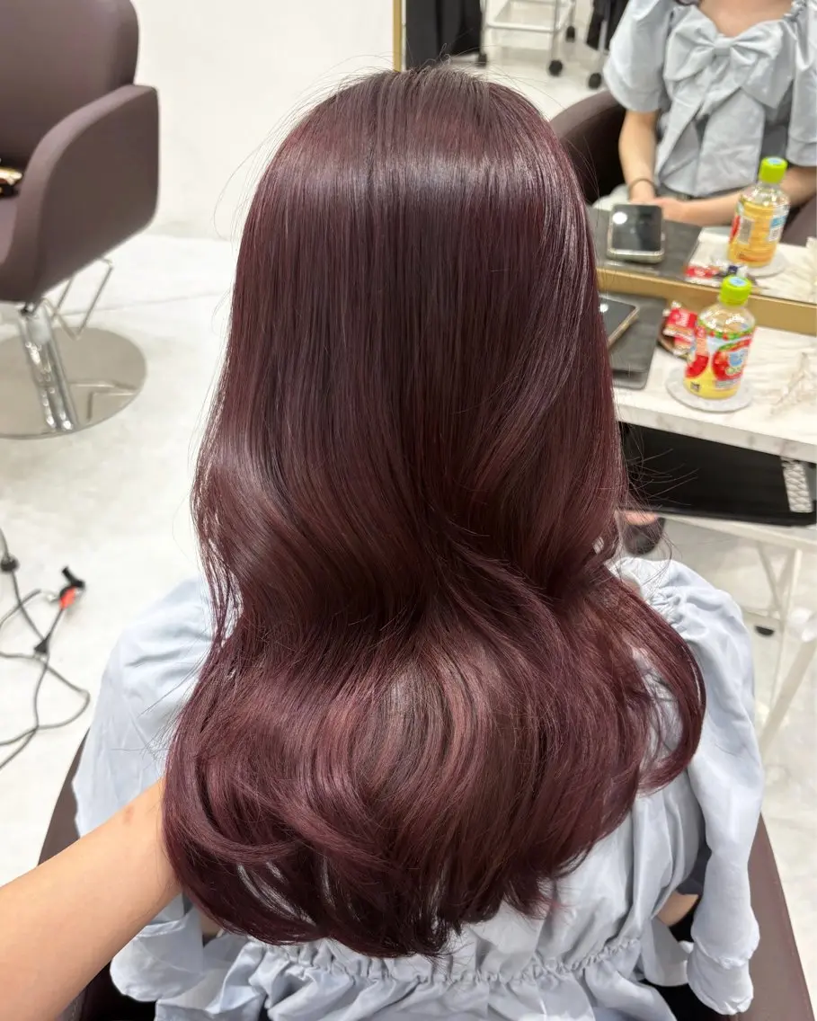 セミロング カラー ブリーチ ダブルカラー ブリーチなしカラー 横浜美容室/透明感 カラー/レイヤーのヘアスタイル