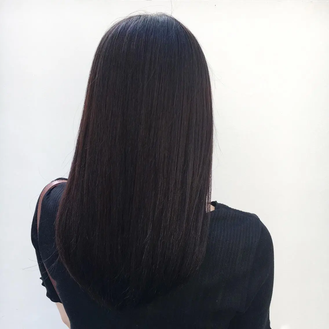 セミロング 縮毛矯正 中川 結のヘアスタイル