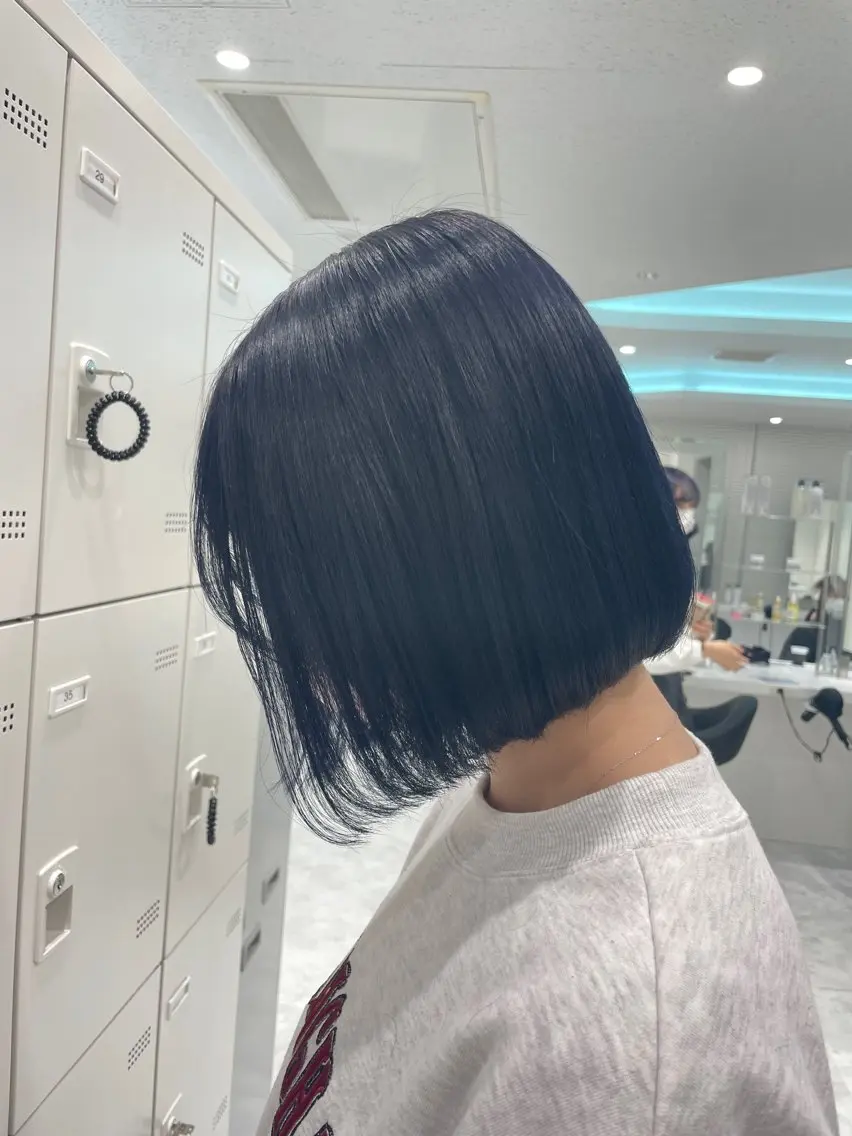 【艶髪ストレート🌿】カット＋縮毛矯正＋カラー＋高級ケラチントリートメント(髪質改善付き)フルメニューの写真