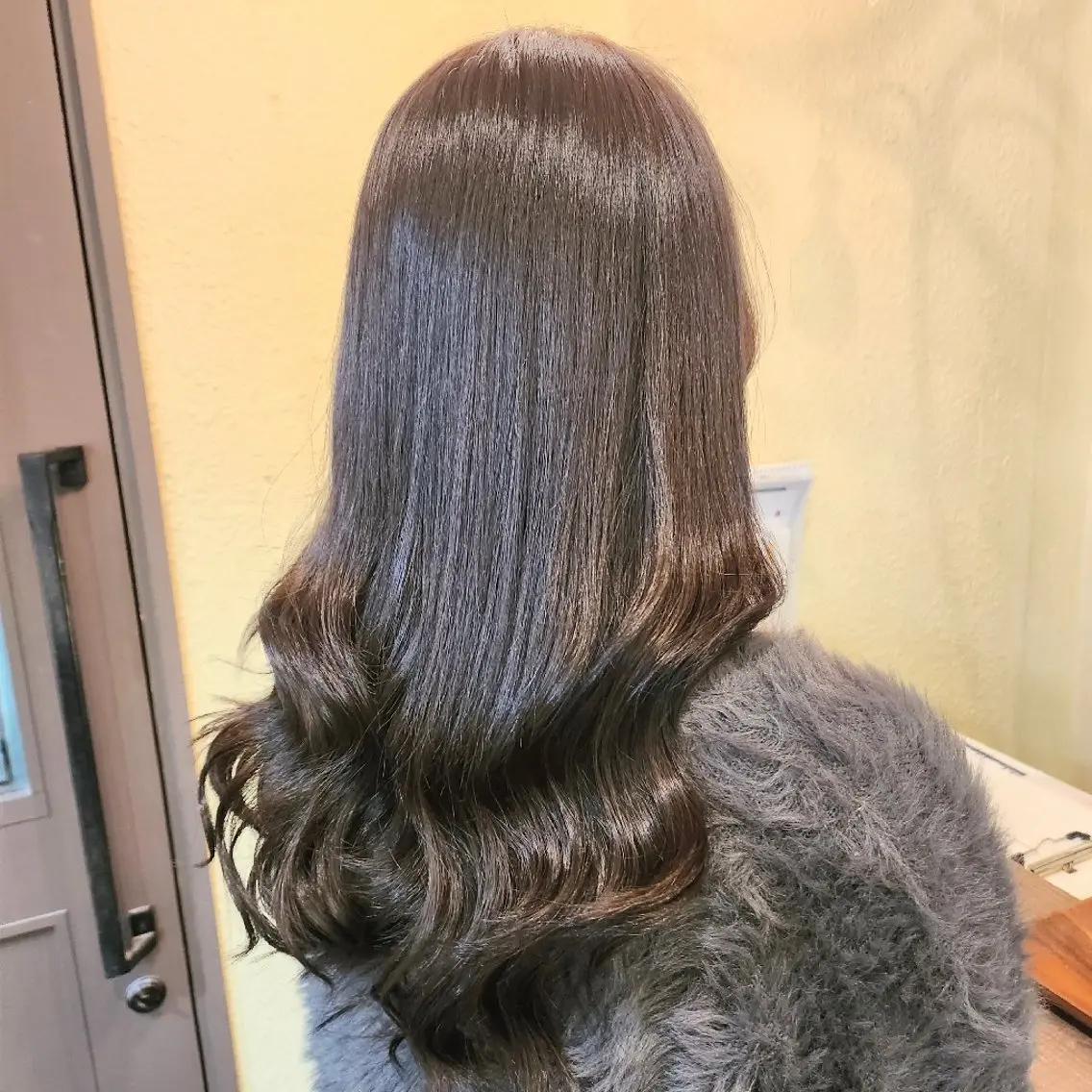 セミロング ヘアアレンジ エクステ カット エクステ 田井中 悠紀のヘアスタイル