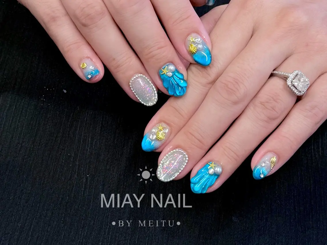 ネイル ハンドネイル 💜MIYA NAIL鶴見店のネイルデザイン