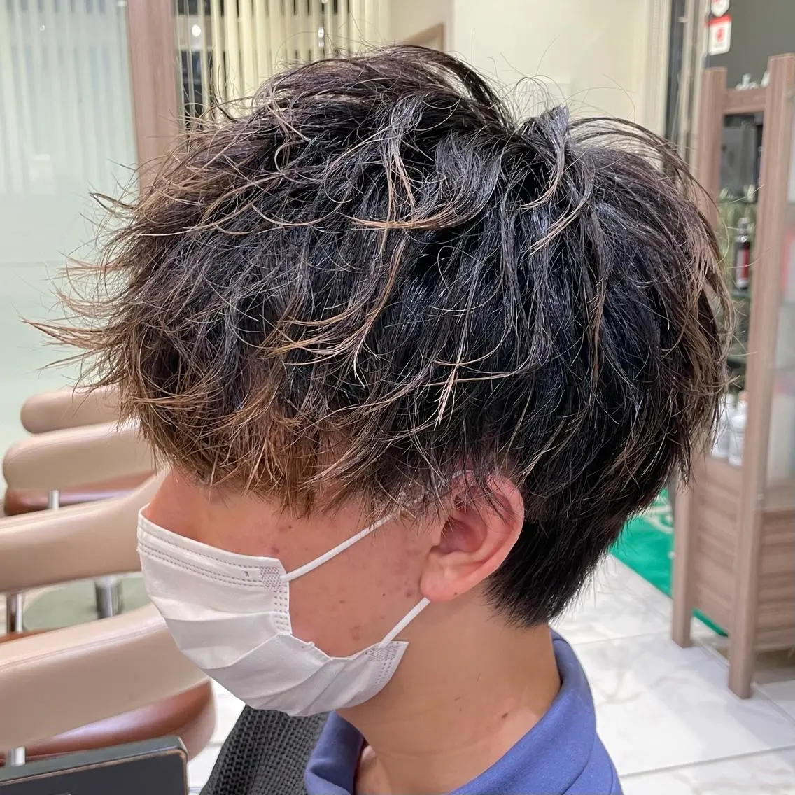 ショート パーマ メンズ カット パーマ トリートメント 【メンズ縮毛矯正】 田中秀斗のヘアスタイル