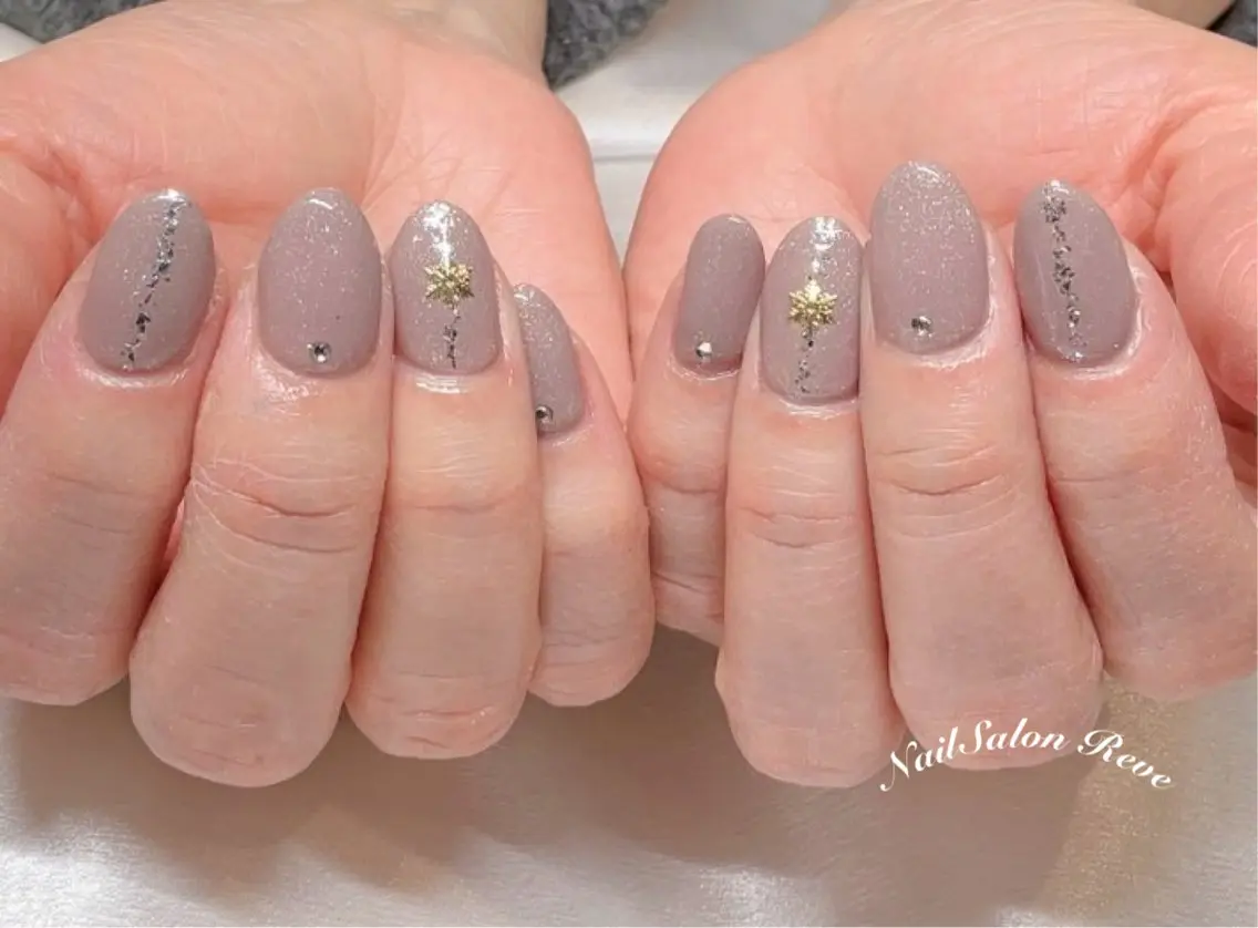 ネイル 冬ネイル ハンドネイル NailSalon Reveのネイルデザイン