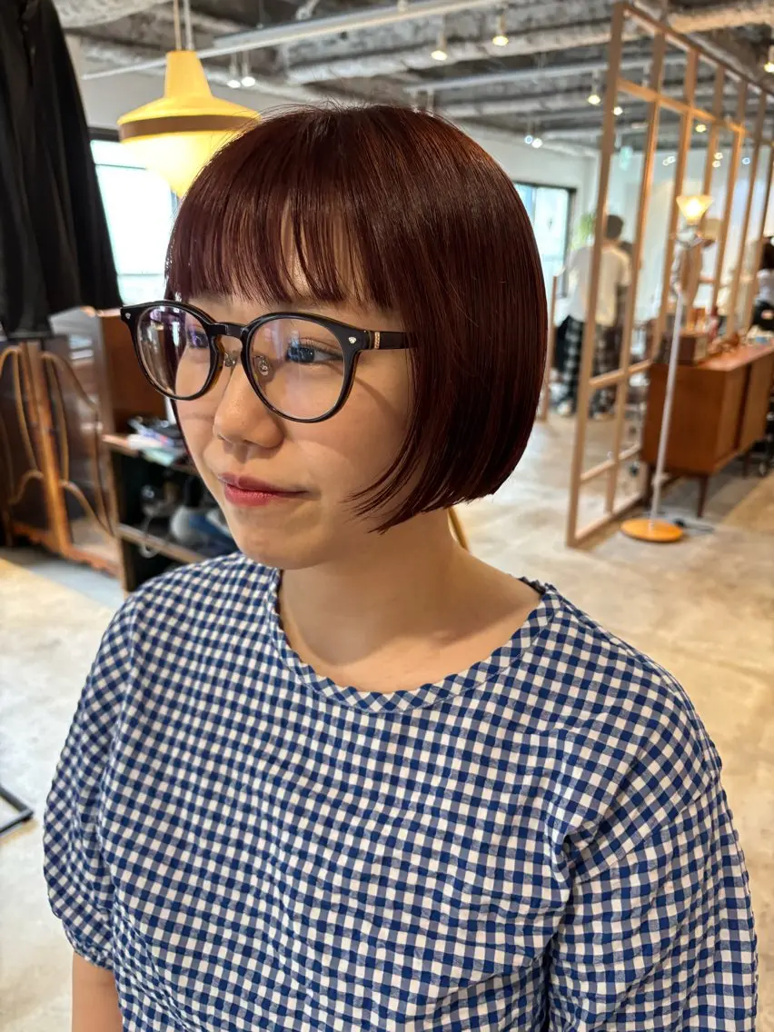 ショート カラー カット ヘアカラー トリートメント Hayashi Shioriのヘアスタイル