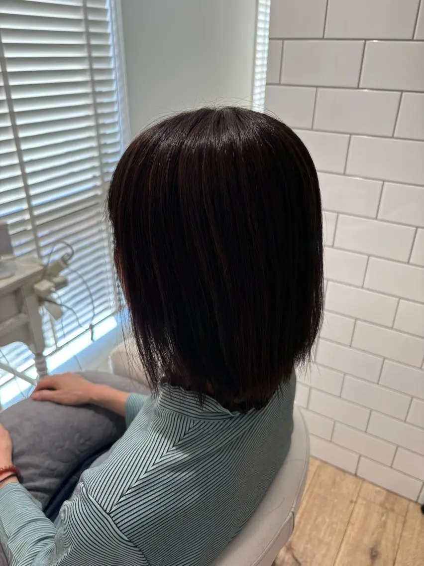 ミディアム カラー カット ヘアカラー マコ ✿︎のヘアスタイル
