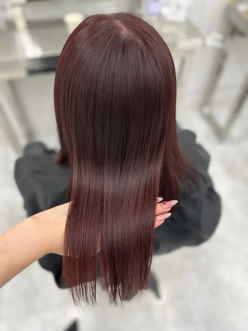ロング カラー ヘアカラー トリートメント ヘアセット 透明感うる艶カラー 🤍MANAMIのヘアスタイル
