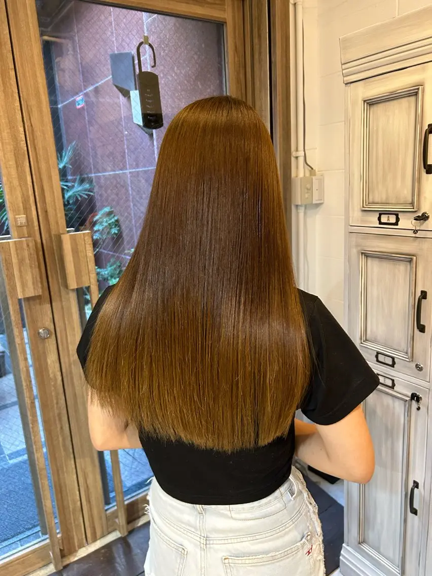 ロング 髪質改善 トリートメント 🔴CURIO キュリオ/南船場🔴のヘアスタイル