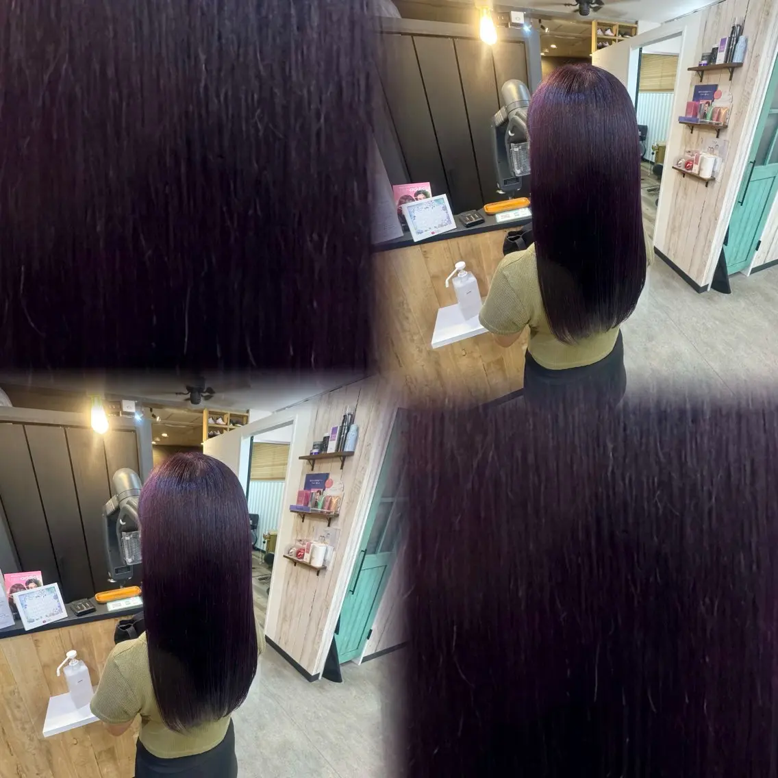 ロング カラー 髙橋 李里亜のヘアスタイル