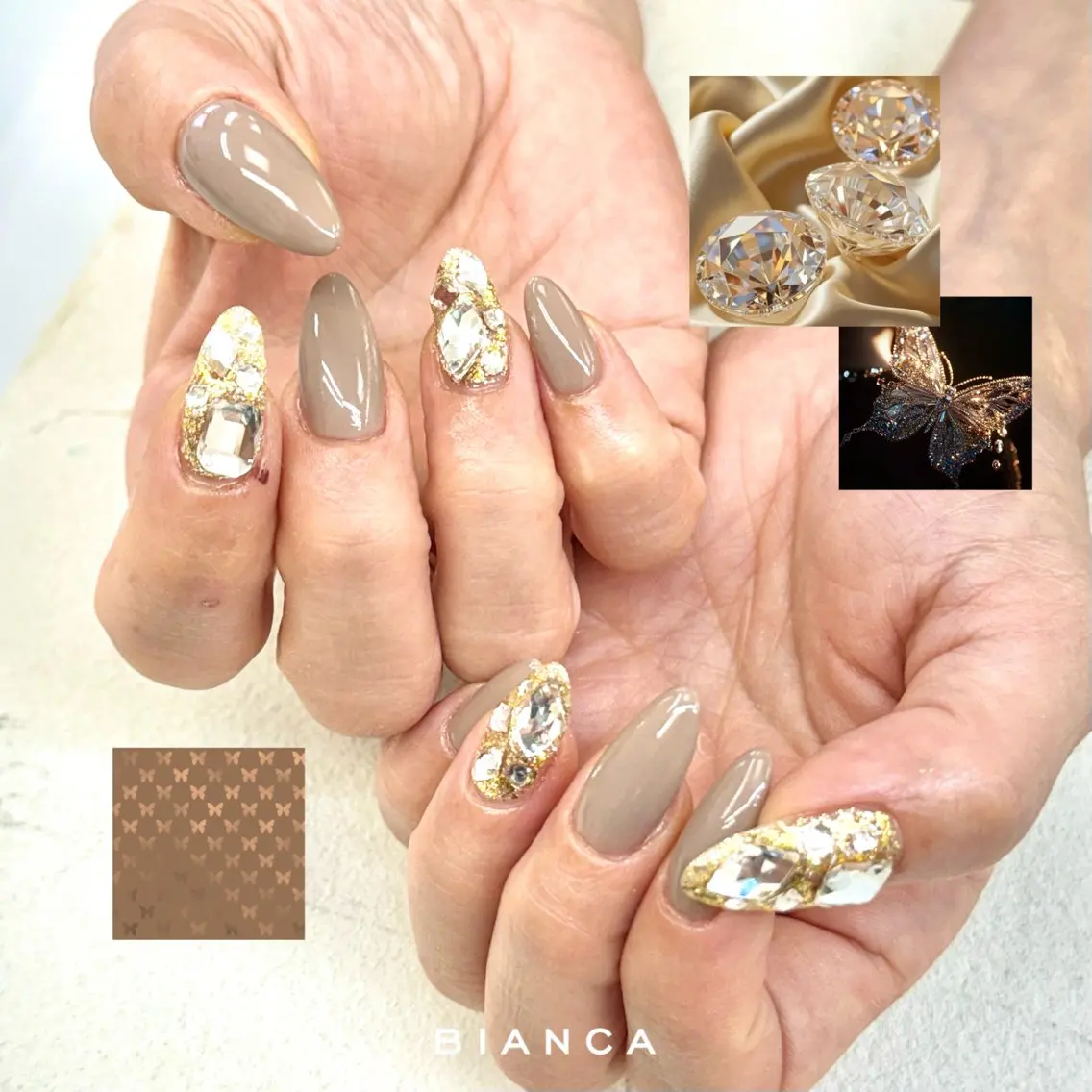 ネイル フラッシュネイル フレンチネイル ジェルネイル グラデーション マグネットネイル ハンドネイル Bianca大宮 Nail*森澤のネイルデザイン
