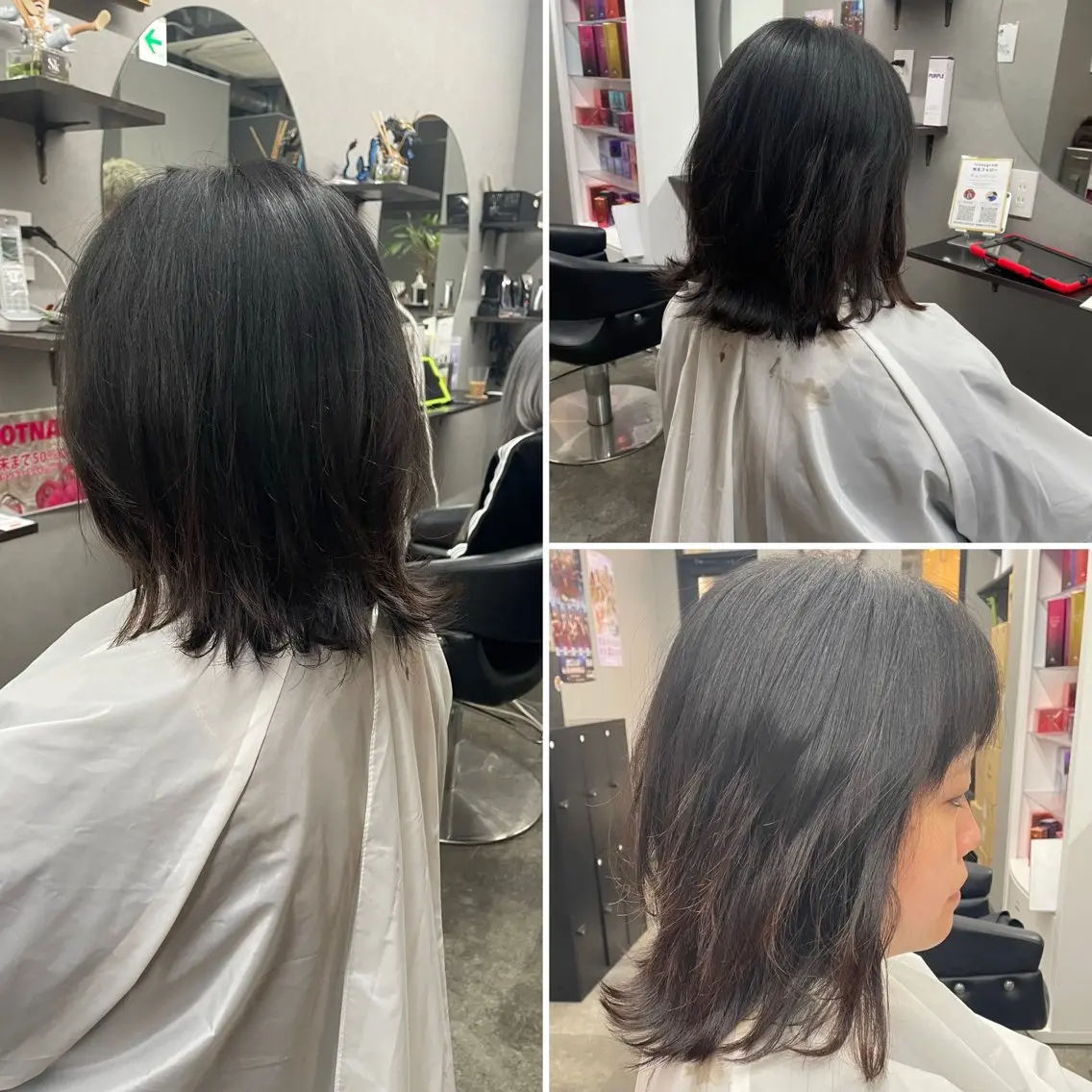 ミディアム カット ヘアセット 🌹ミラクル美容師 🌹くっぽのヘアスタイル