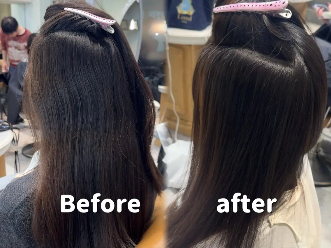 カット 縮毛矯正 トリートメント Lond bla-maのヘアスタイル