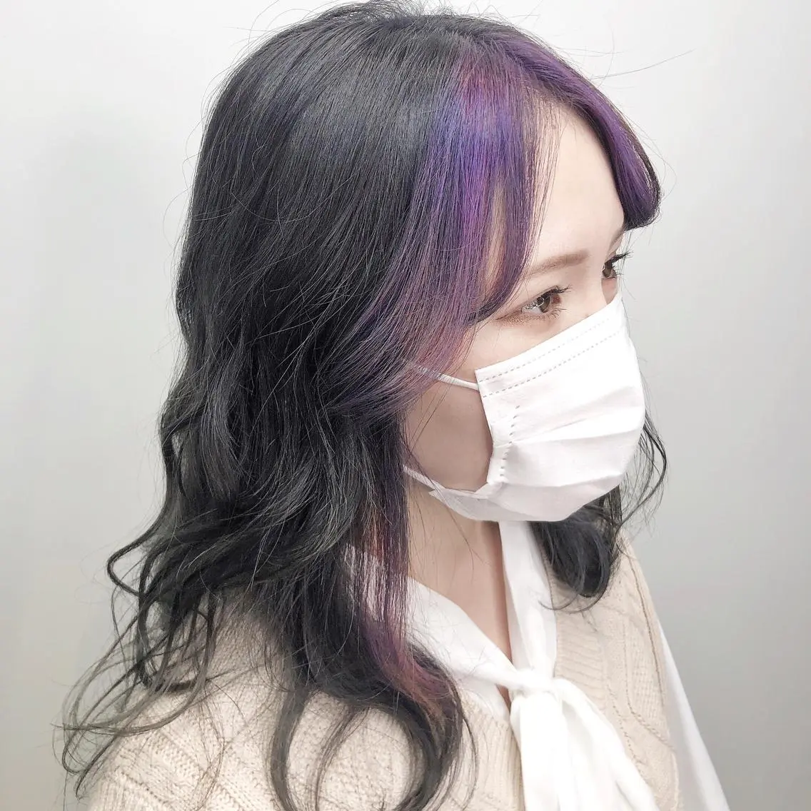 セミロング カラー 透明感カラー/ブリー チ✨駒場 笙のヘアスタイル